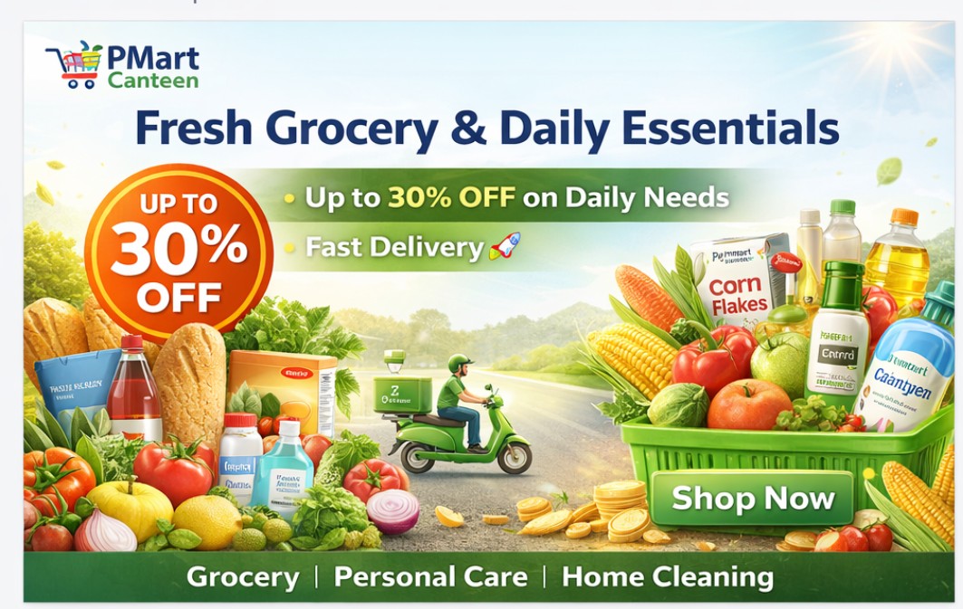 Buy Grocery, Personal Care, Home Cleaning & Daily Essentials Online from P Mart Canteen Hisar at Best Prices